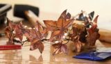 Copper leaf crown